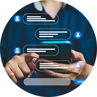 Interaction active avec
la communauté